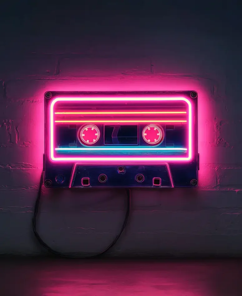 too1851_a_pink_neon_light_in_the_shape_of_a_cassette_tape_80s_n_0e3892e2-f56c-4ad2-8b35-ffedcbdb6fec